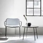 Living Room Armchair Covered in Fabric Made in Italy 2 Pieces - Sangria Viadurini