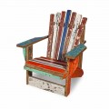 Reclaimed Solid Teak Living Room Armchair - Boatta
