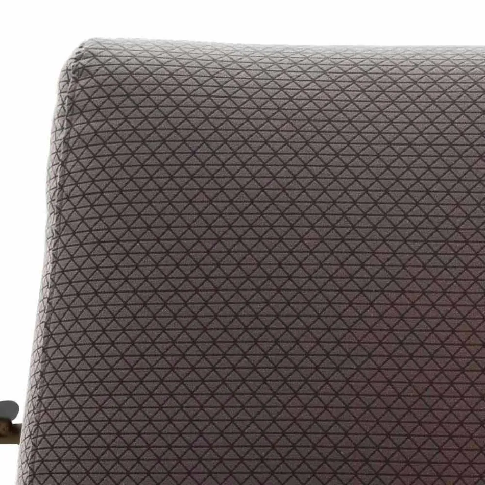 Fabric Living Room Armchair with Metal Structure Made in Italy - Manila Viadurini