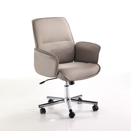 Office Chair with Armrests and Adjustable Rise - Bismuth Viadurini