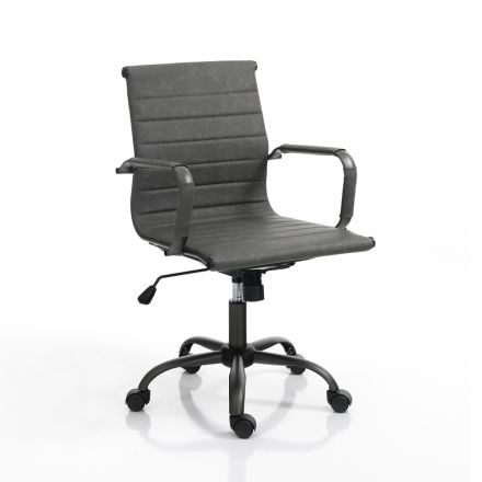 Office Armchair with High or Low Backrest - Rubidio Viadurini