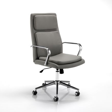 Office Armchair with Synthetic Leather Seat - Nitrogen Viadurini