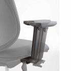 Office armchair modern design practice, black plastic Viadurini
