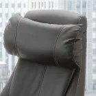 Swivel and Reclining Office Armchair in Black Ecoleather - Nazzareno Viadurini
