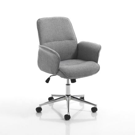 Office Armchair in Non-removable Fabric - Nobelio Viadurini