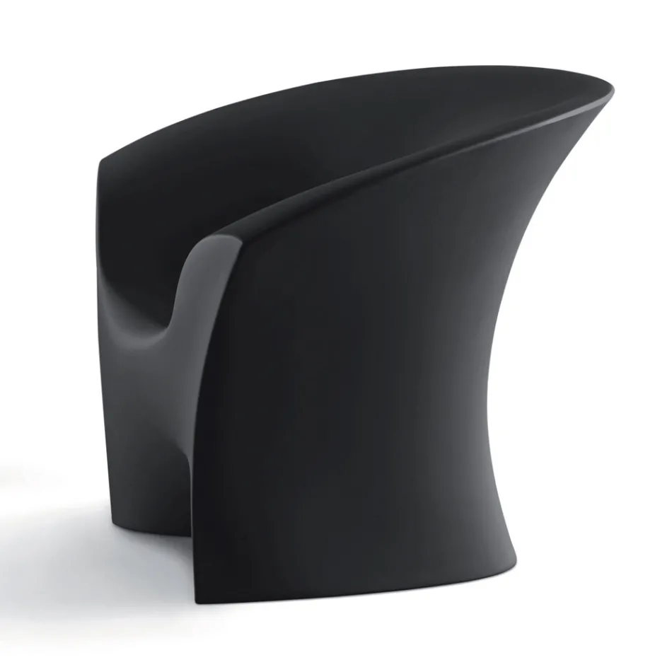 Outdoor Design Armchair in Matt or Lacquered Polyethylene Made in Italy - Conda Viadurini