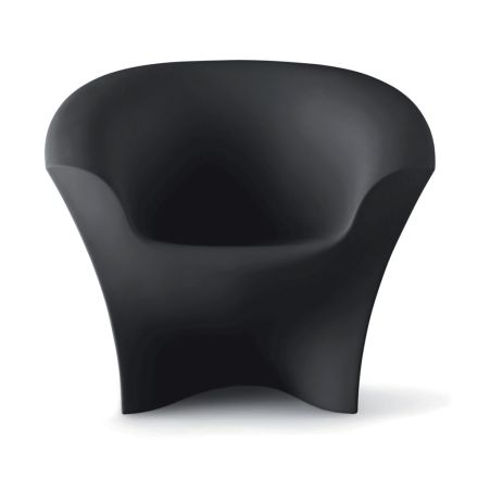 Outdoor Design Armchair in Matt or Lacquered Polyethylene Made in Italy - Conda Viadurini