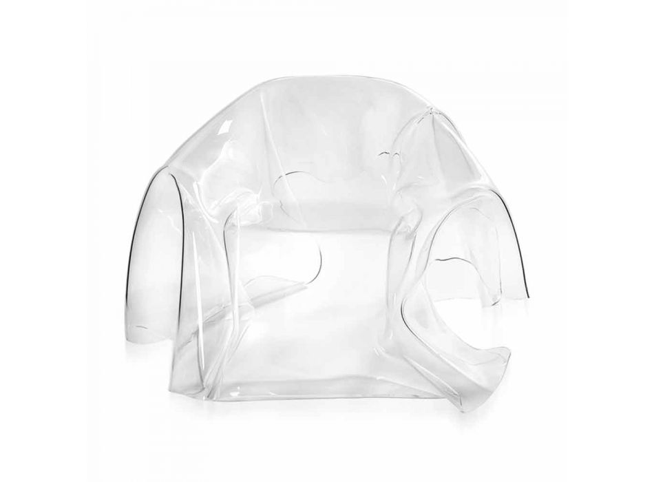 Contemporary plexiglas transparent design armchair Paris, made in Italy Viadurini