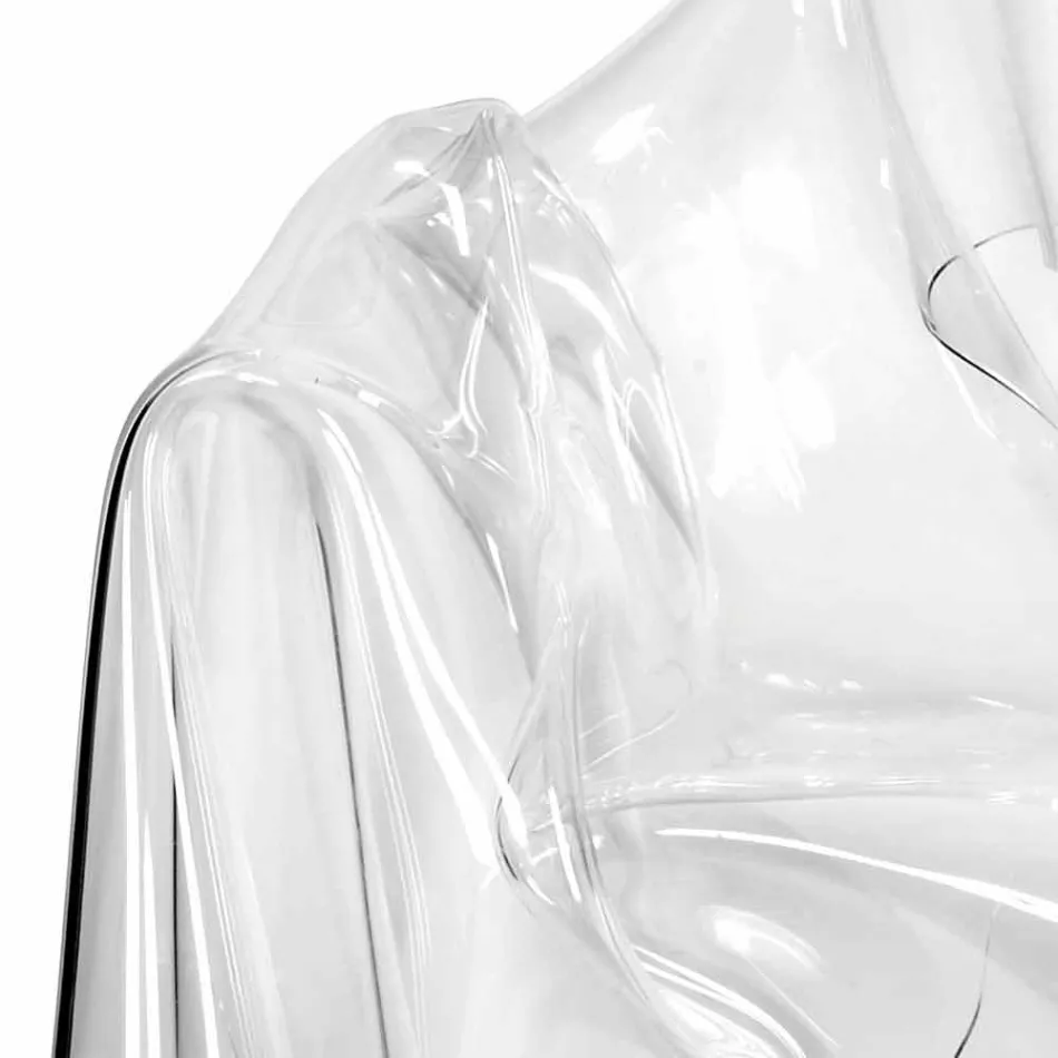 Contemporary plexiglas transparent design armchair Paris, made in Italy Viadurini