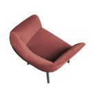 High Quality Velvet Armchair with Beech Base Made in Italy - Bergen Viadurini
