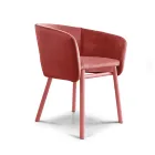 High Quality Velvet Armchair with Beech Base Made in Italy - Bergen Viadurini