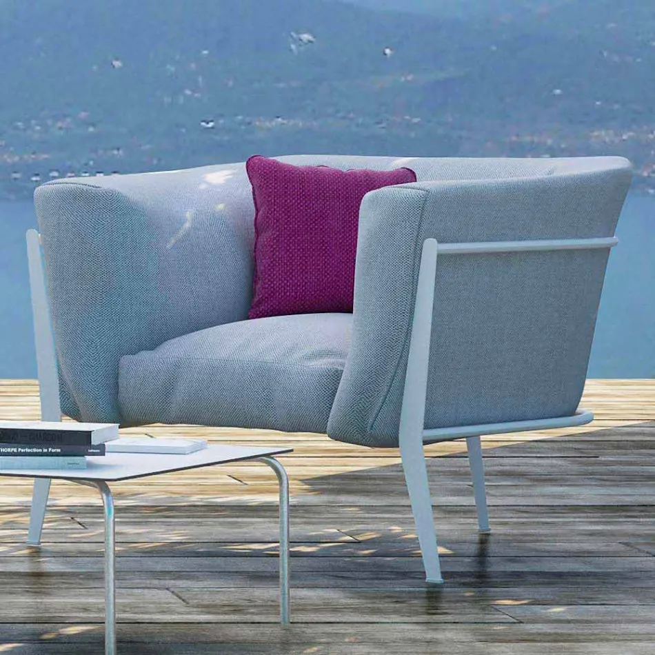 Modern and Made in Italy Design Armchair for Outdoor or Indoor - Carminio1 Viadurini