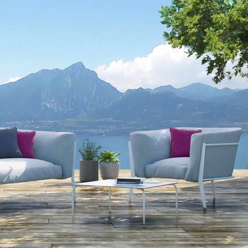 Modern and Made in Italy Design Armchair for Outdoor or Indoor - Carminio1 Viadurini