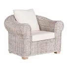 Homemotion Rattan Luxury Design Armchair for Indoor / Outdoor - Francioso Viadurini