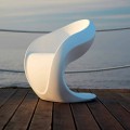 Internal or External Design Armchair in White Polyethylene - Petra by Myyour