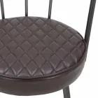 Industrial Style Design Armchair in Iron and Eco-leather - Pinny Viadurini