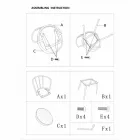 Industrial Style Design Armchair in Iron and Eco-leather - Pinny Viadurini