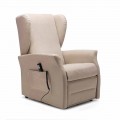 Lift Chair with Wheels, Relax Lift with 2 Motors, Made in Italy - Daphne
