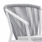Garden Rocking Armchair Solid and Upholstered Fabric - Smart by Varaschin Viadurini
