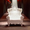Colored baroque-modern armchair Slide Queen Of Love, made in Italy