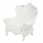 Colored elegant armchair Slide Queen Of Love polyethylene made in Italy Viadurini