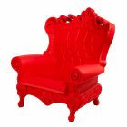 Colored elegant armchair Slide Queen Of Love polyethylene made in Italy Viadurini
