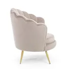 Elegant Upholstered Living Room Armchair Velvet Effect 3 Finishes - Geppy Viadurini