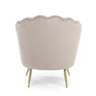 Elegant Upholstered Living Room Armchair Velvet Effect 3 Finishes - Geppy Viadurini