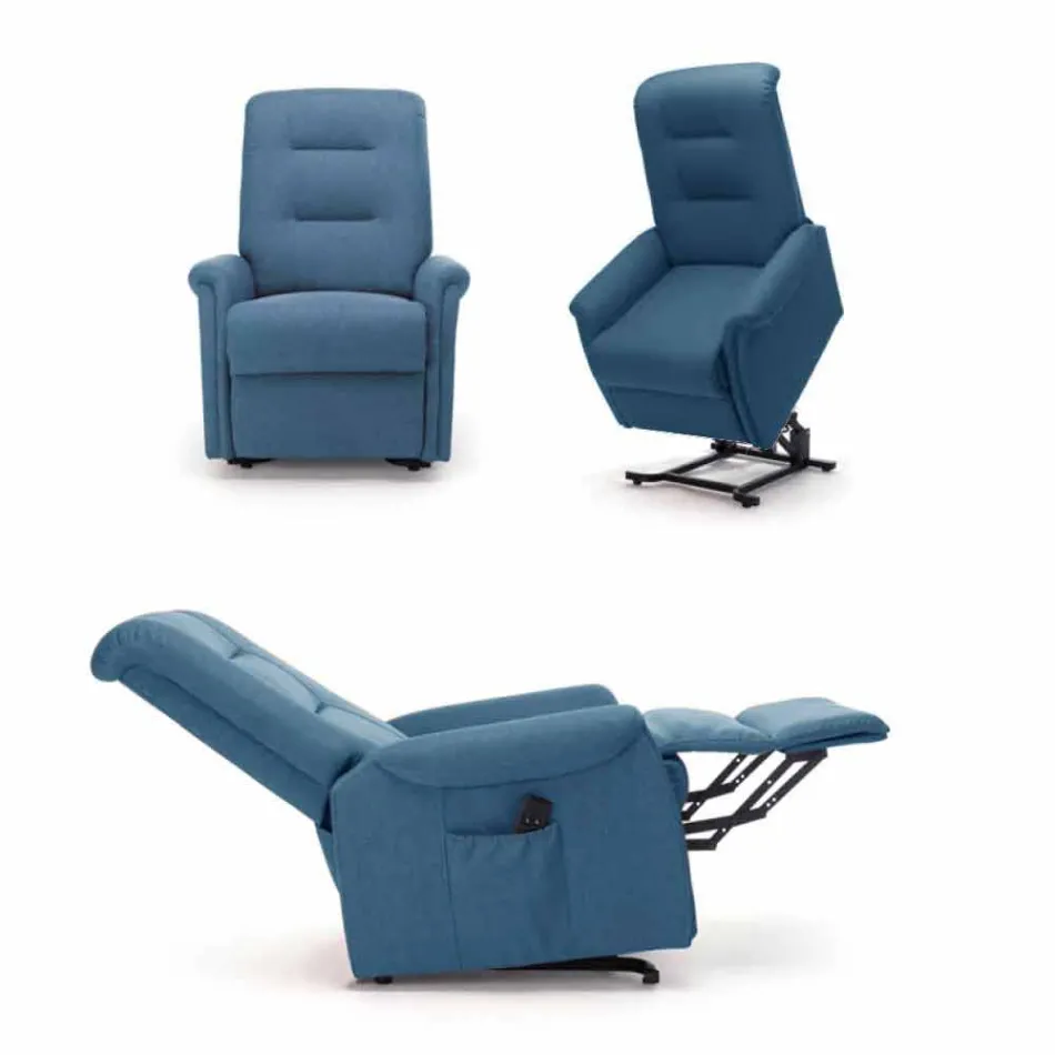 Electric Lift Armchair Relax Lift with 2 Modern Luxury Motors - Victoire Viadurini