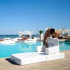 Floating armchair Trona white design Luxury, made in Italy Viadurini