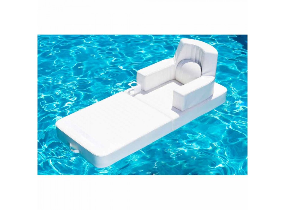 Floating armchair Trona white design Luxury, made in Italy Viadurini