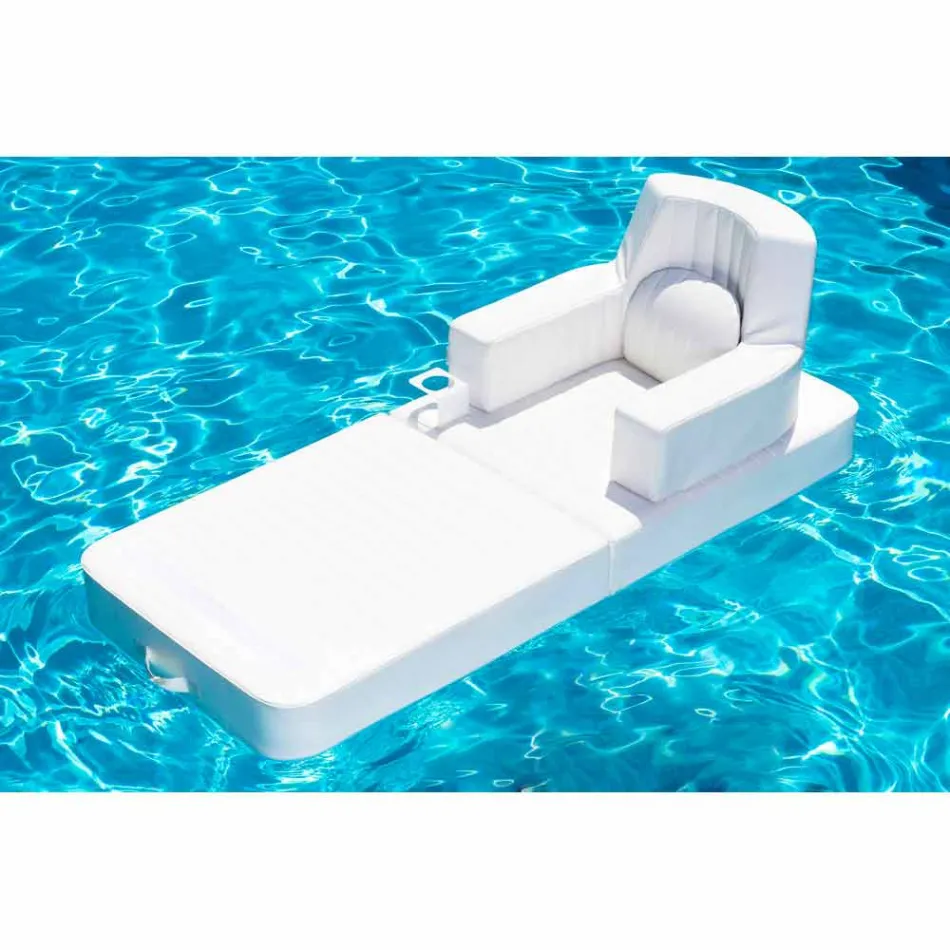 Floating armchair Trona white design Luxury, made in Italy Viadurini