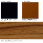 Swivel Leather Armchair with Wooden Base Made in Italy - Butterfly Viadurini