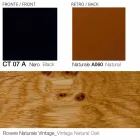 Swivel Leather Armchair with Wooden Base Made in Italy - Butterfly Viadurini