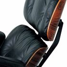 Swivel Armchair Covered in Leather with Footrest Made in Italy - Maestrale Viadurini