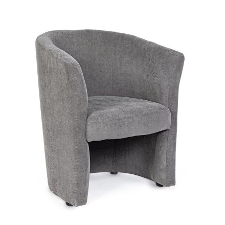 Classic Upholstered Armchair in Wood and Fabric Cover - Bellagio Viadurini