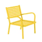 Stackable Garden Armchair in Steel Made in Italy 2 Pieces - Aberdeen Viadurini