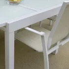 Stackable Garden Chair in Textilene and Aluminium - Foglio Viadurini