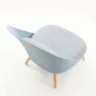 Armchair in wood, fabric and modern polypropylene made in Italy Perugia Viadurini