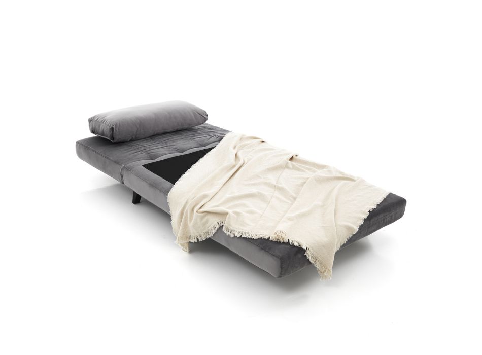 Armchair bed in Microfibre Fabric - Oxygen Viadurini