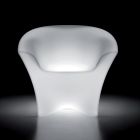 Outdoor Lighted Armchair in Polyethylene with LED Light Made in Italy - Conda Viadurini