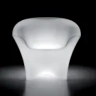 Outdoor Lighted Armchair in Polyethylene with LED Light Made in Italy - Conda Viadurini