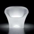 Luminous Outdoor Armchair in Polyethylene with LED Light Made in Italy - Conda