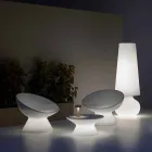 Luminous Outdoor Armchair in Polyethylene with LED Light Made in Italy - Desmond Viadurini