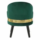 Mini Colored Armchair of Modern Design in Wood and Fabric - Koah Viadurini