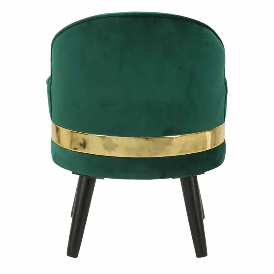 Mini Colored Armchair of Modern Design in Wood and Fabric - Koah Viadurini