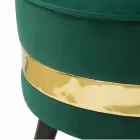 Mini Colored Armchair of Modern Design in Wood and Fabric - Koah Viadurini