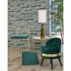 Mini Colored Armchair of Modern Design in Wood and Fabric - Koah Viadurini