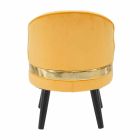 Mini Colored Armchair of Modern Design in Wood and Fabric - Koah Viadurini