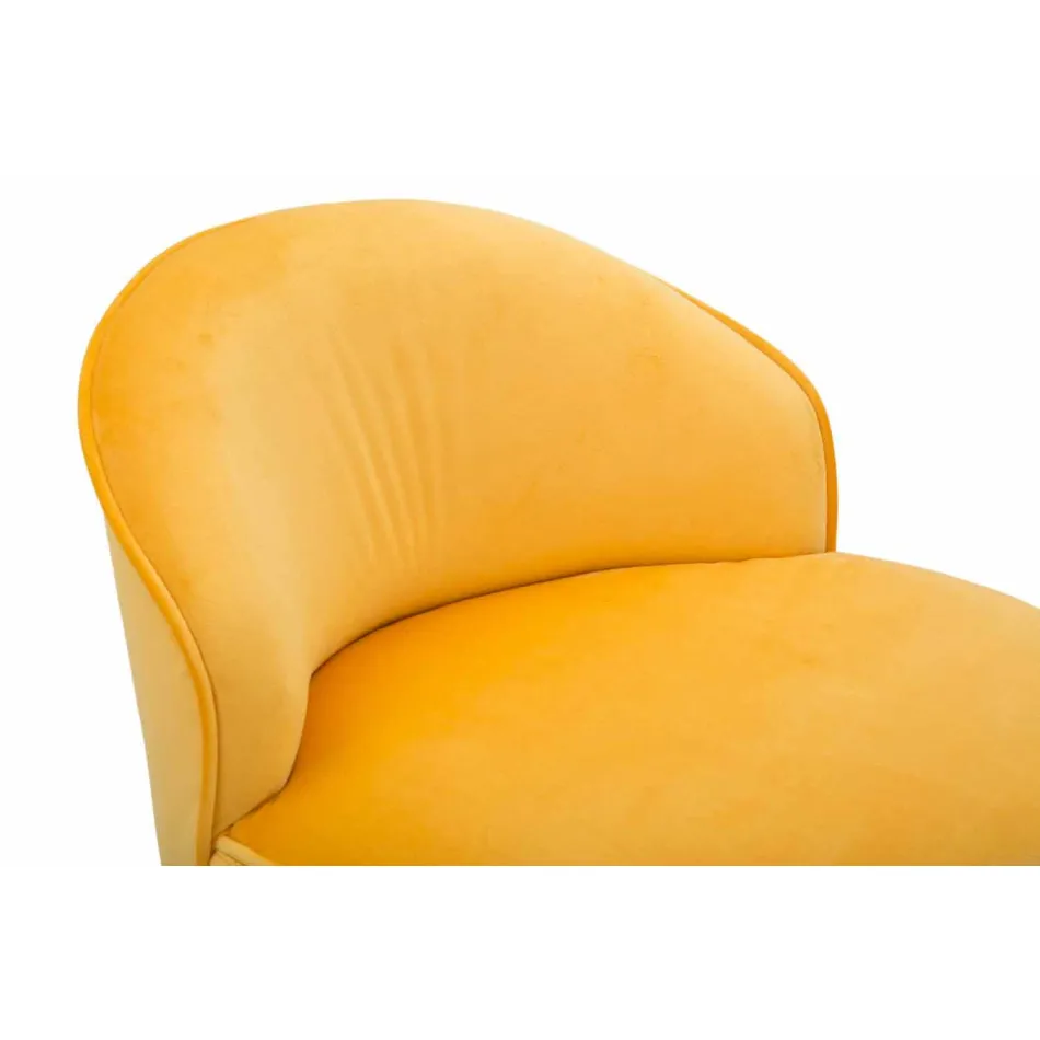 Mini Colored Armchair of Modern Design in Wood and Fabric - Koah Viadurini